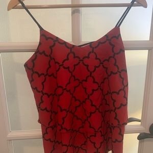 Newbury Kustom red and black tank top